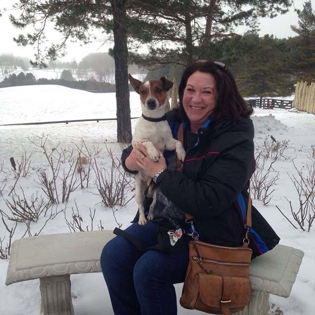 Perro adoptado en Canadá
