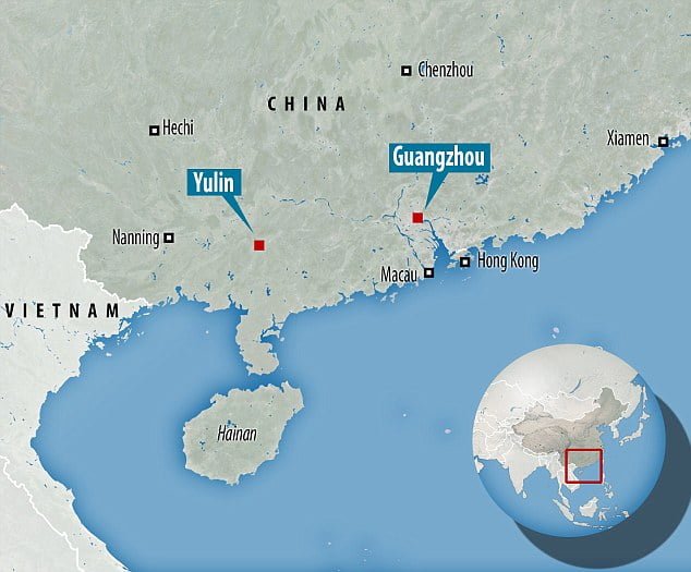 Animales con destino al festival de Yulin