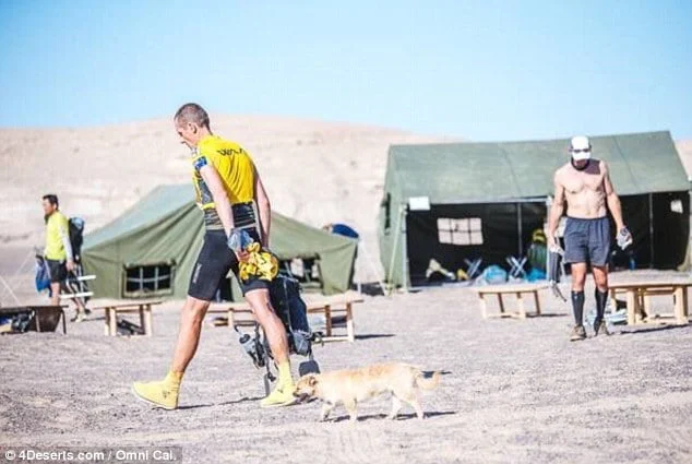 Gobi en una maratón en China