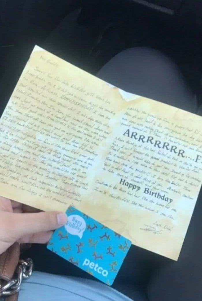 Adorable carta de Frankie para Apolo Adorable carta de Frankie para Apolo