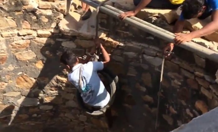 El rescate tardó dos horas