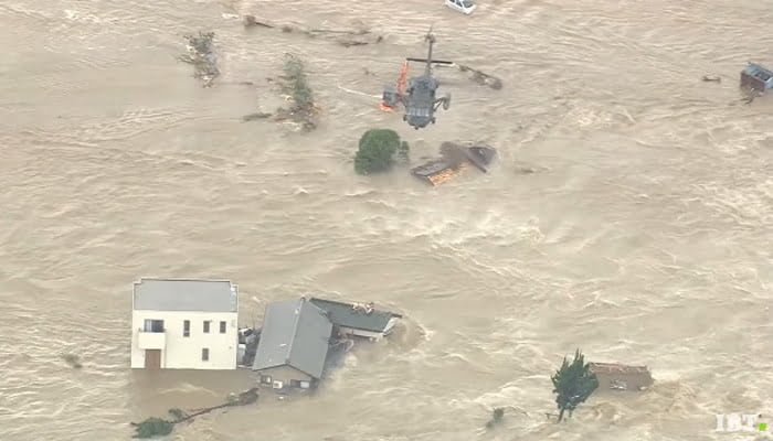 Terrible inundación en Japón