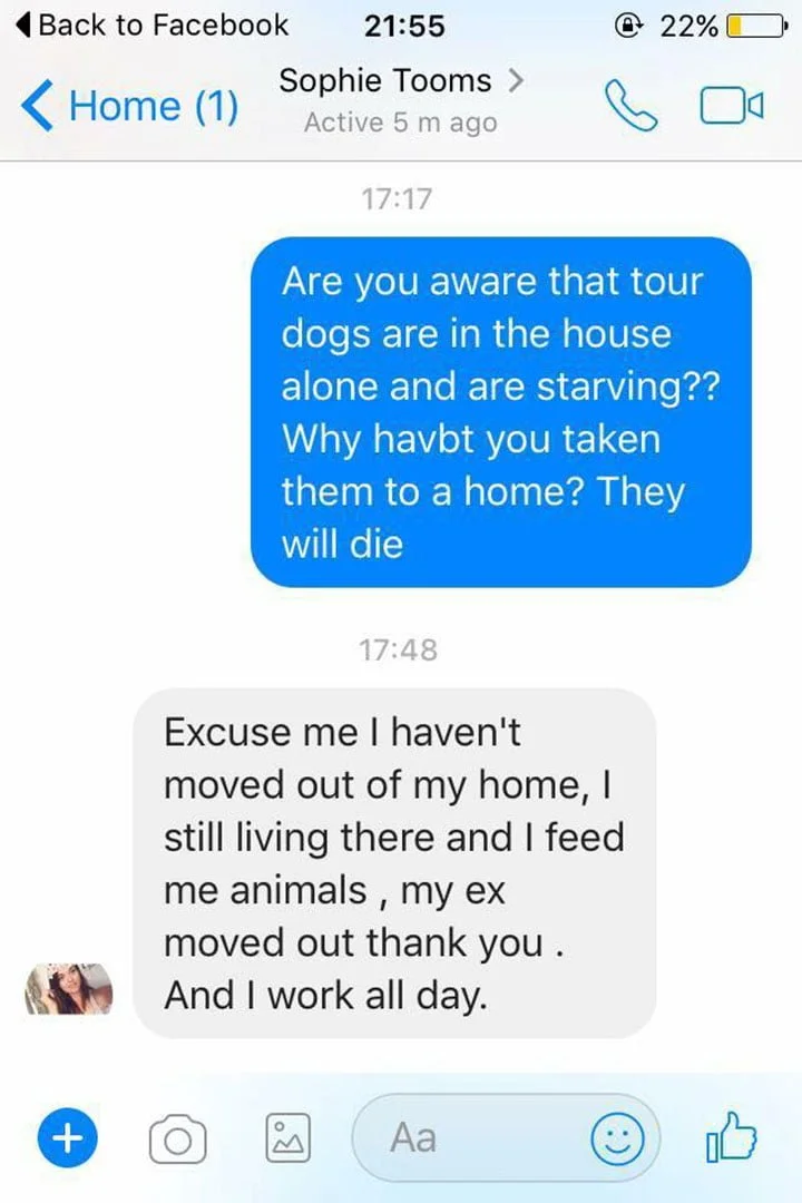Excusa por haber abandonado a los animales Excusa por haber abandonado a los animales