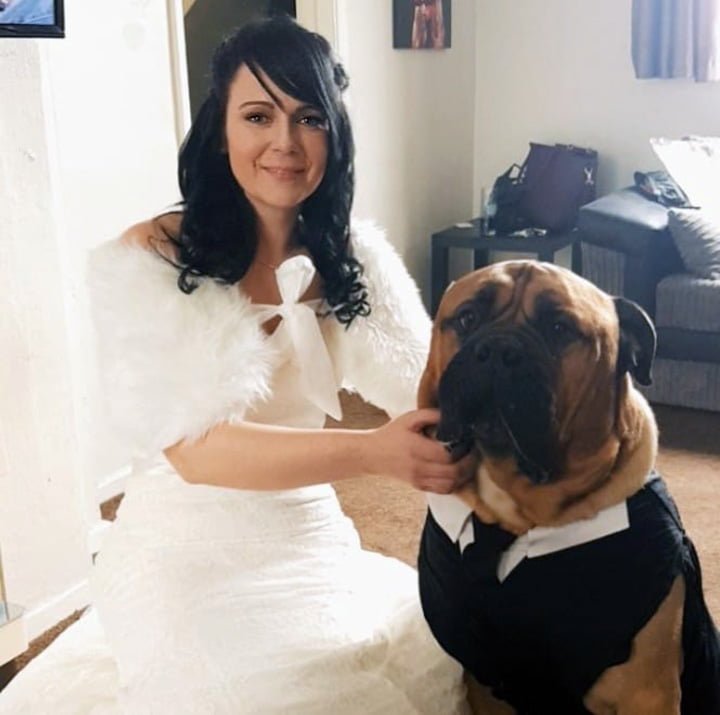 Estelle y su perro