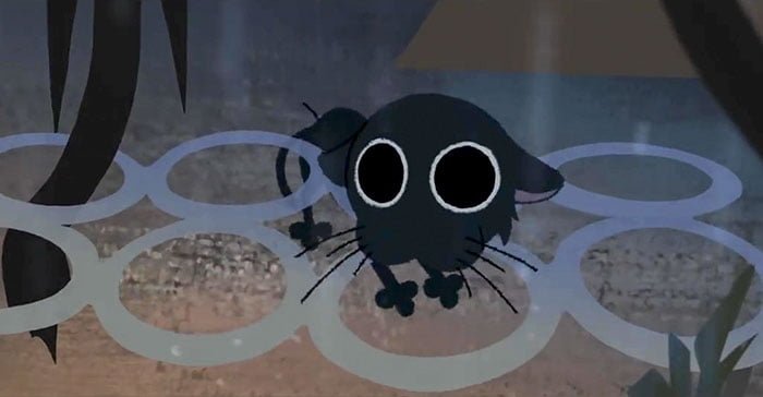 Gatito atrapado Gatito atrapado