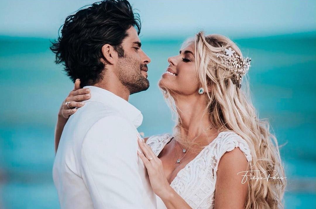 Caroline y su esposo Caroline y su esposo