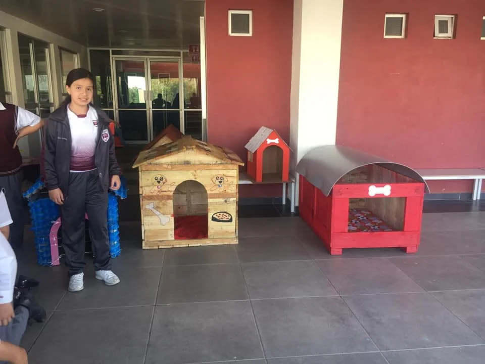 Casitas donadas a albergue