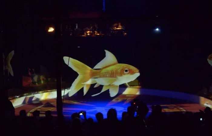 Hologramas en circo alemán