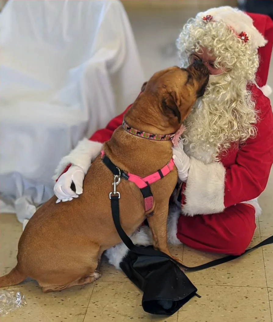 Lucy y Santa Lucy y Santa