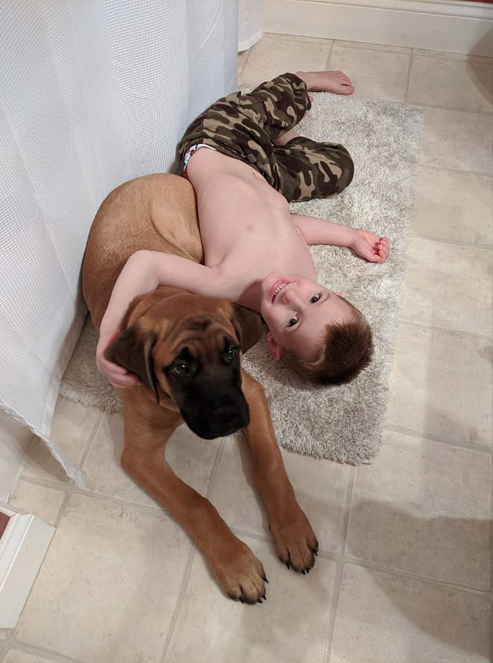 Dash y niño