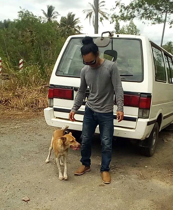 Hombre caminó por 3 días temiendo ser portador del Covid-19 y un perro leal lo acompañó 6 Alixson y su compañero de viaje