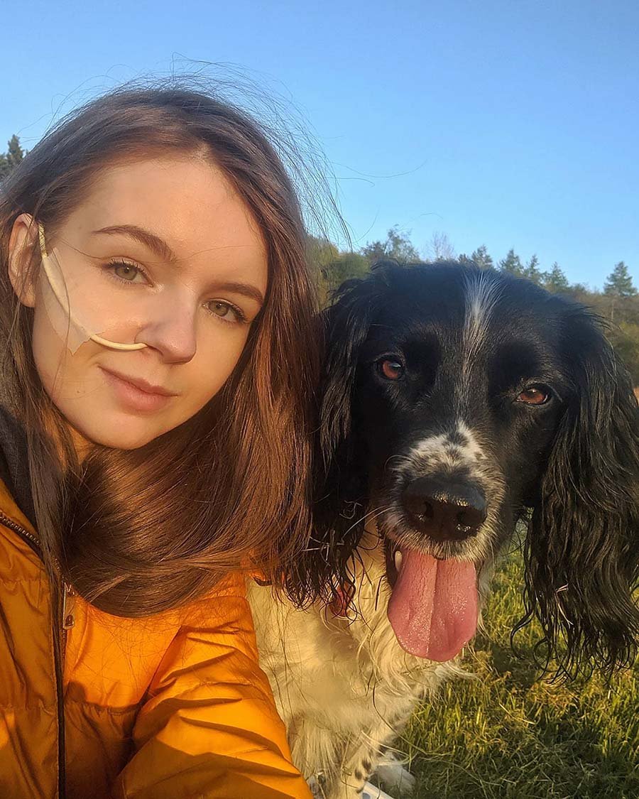 Niña con discapacidad tiene el ayudante más adorable, su perro Ted 19 Ted y Chloe campo