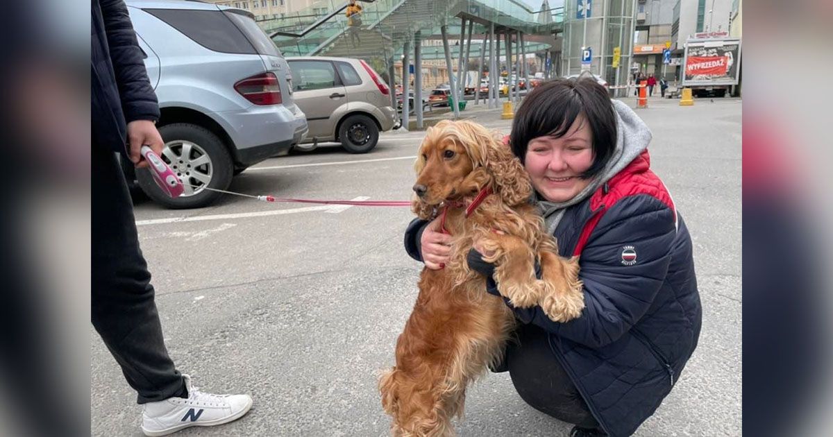 Chico ayuda familia ucraniana encontrar refugio perro