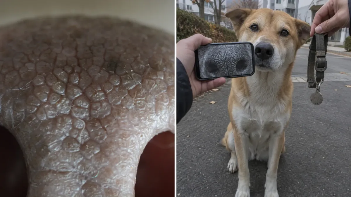 Corea del Sur prueba identificar a sus perros por el dibujo único de su nariz