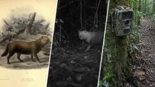perro vinagre fosil cuevas brasil camaras trampa hero